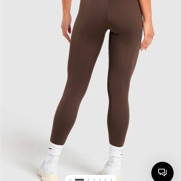 Gymshark Everyday Foldover Leggings - Archive Brown - Picture 2 of 4